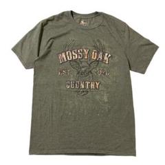 アメリカ古着　MOSSY OAK　鹿　シカ　アニマル　プリント　半袖　Tシャツ