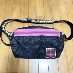 ROXY ショルダーバッグ 黒　ピンク