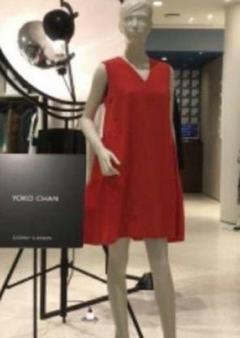 ヨーコチャン　バックフレアワンピース36 レッド ヨーコチャン バックフレアワンピース36 レッド - メルカリ