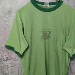 ビンテージ　リンガーTシャツ　212 BIRTHDAY プリント Tシャツ　XL