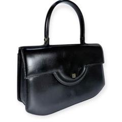 美品】ジバンシー ボックス レザー ハンドバッグ 黒 上品 手提げ