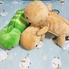 はちゅうるい　ぬいぐるみペンケース
