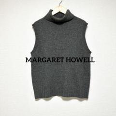極美品✨マーガレットハウエル ニット ベスト ハイネック カシミヤ100% 極美品✨マーガレットハウエル ニット ベスト ハイネック