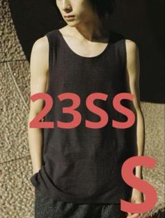 【完売品】LIDNM LINEN SLUB TANK TOP、BLACK、S LIDNM / Llife ONLINE STORE / LINEN SLUB TANK TOP
