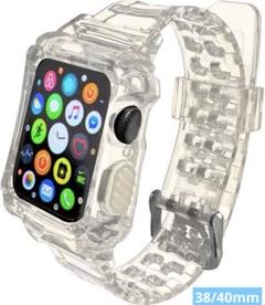 アップルウォッチ バンド Applewatch コンパチブル 38/40 クリア