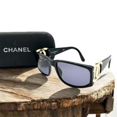 シャネル　CHANEL　ココマーク　サングラス　アイウェア　ゴールド　ブラック