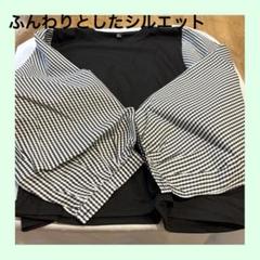☆Lサイズ ブラウス レディース トップス 七分袖 シャツ 夏 ゆったり 黒