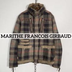 MARITHE FRANCOIS GIRBAUD タータンチェックジップブルゾン