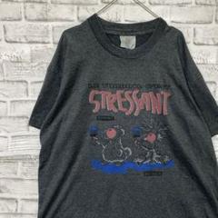 USA製90sヴィンテージTシャツ！シングルステッチ　グレー半袖古着　XL77