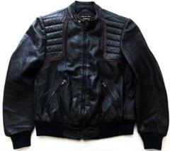 YAMAHA ヤマハ 　シングルライダースジャケット　レザージャケット　LL 80年代 YAMAHA ヤマハ レザー シングル ライダースジャケット