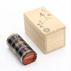 手塚桐鳳作 仁清筒香合 茶道具 共箱共布 共箱　C189　1F18 m96057403820_1.jpg?1654579193