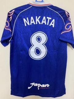 【激レア】サッカー日本代表 中田英寿 W杯 98 炎 ユニフォーム レプリカ新品 激レア】サッカー日本代表 中田英寿 W杯 98 炎 ユニフォーム