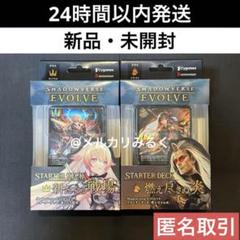 シャドウバース エボルヴ スターターデッキ 新たなる戦場 燃え尽きぬ炎 計2点