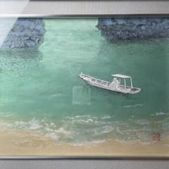 超ポイントアップ祭 作者不明 日本画 メルカリ - 作家物 舟 風景画 絵画