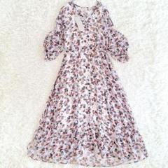 【新品未着用】エポカ　花柄長袖ワンピース38サイズ opm7b-050004_1.jpg