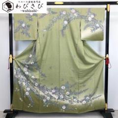 訪問着 美しい辻が花絞り 暈し 叩き染 柳茶色 K-3370 訪問着 美しい辻が花絞り 暈し 叩き染 柳茶色 K-3370 - メルカリ