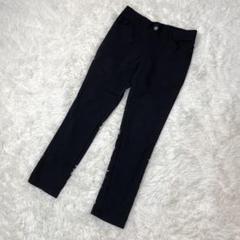 【美品】　スキニーパンツ　L　黒　シンプル　ストレッチ性　1719