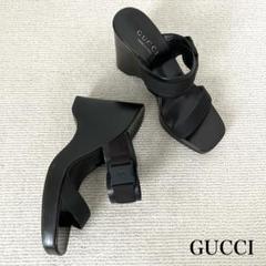 極美品】GUCCI ホースビット ラバーサンダル ブラック36 - メルカリ