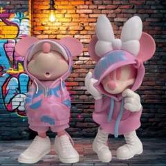 新品　ミッキー＆ミニー　ピンクパーカー　フィギュア ディズニー ミッキー ミニー パーカー ピンク フィギュア｜Yahoo