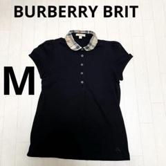 【マーちゃん】バーバリーブリット黒ポロシャツLサイズ バーバリーブリット BURBERRY ポロシャツ カットソー 半袖