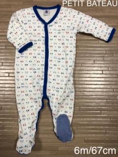 PETIT BATEAU ロンパース 足付き キッズ ベビー 60 70 6m