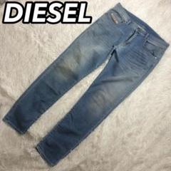 DIESEL ジーンズ W34 クス DIESEL ディーゼル エンボス ビッグロゴ ノーダメージ