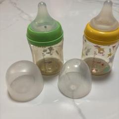 ピジョンPigeon プラスチック哺乳瓶　160ml、2本