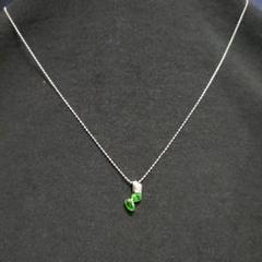 18K WGグリーン・グロッシュラー・ガーネット&ブラウンダイヤペンダント 18K WGグリーン・グロッシュラー・ガーネット&ブラウンダイヤ