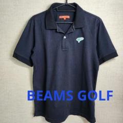 【美品】BEAMS GOLF Mサイズ 半袖ポロシャツ ブラックのサムネイル