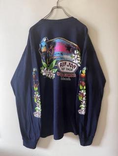 アメカジ　古着　ロンジョン　ロンT  L  メンズ　黒　ブラック ロンジョン RON JON SURF SHOP Tシャツ TRUSTY BADGE Tee