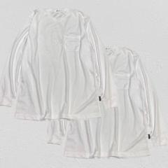 【2枚セット】 クルーネックカットソー　ロンT　速乾　無地　メンズ　3L