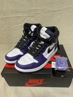 NIKE AIR JORDAN1 コートパープル 26 美品 紫