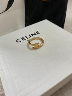 CELINE トリヨンフ スモールリング　極美品　定価85,500円 CELINE トリヨンフ スモールリング極美品定価85,500円