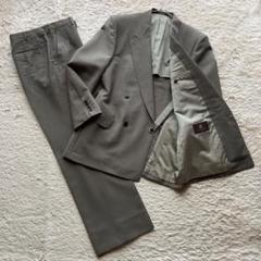 ジバンシー セットアップ スーツ ダブル カーキ ウール