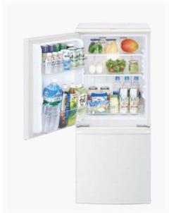 【小犬様専用】2ドア 冷蔵庫 SHARP シャープ 137L SJ-UW14-W