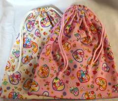 7/末まで価格★値下げ中【ハンドメイド】体操着入れ2枚/30*35/ バンビ