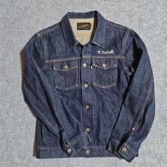 【美品】RADIALLラディアル プリーツデニムジャケット Gジャン 赤耳 極美品【RADIALLラディアル・プリーツデニムジャケット・Gジャン