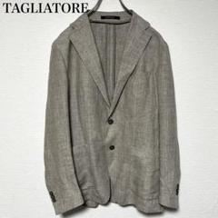 TAGLIATORE DAKAR テーラードジャケット リネン グレー 48/R TAGLIATORE DAKAR テーラードジャケット リネン グレー 48/R