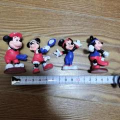 ミッキー ミニー レトロ フィギュア テニス 野球　エアロビ　ディズニー
