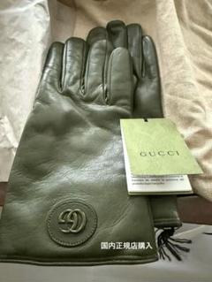 美品　GUCCI グッチ　メンズ　レザーグローブ　秋　冬　本革 2025年最新】GUCCI メンズ 手袋の人気アイテム - メルカリ