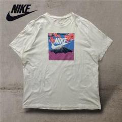 【ナイキ】富士山×桜グラフィックTシャツスウォッシュロゴ半袖ビッグサイズ2XL白