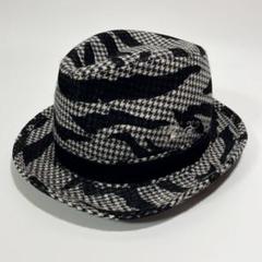 【美品】DANCE WITH DRAGON ハット 千鳥格子 日本製 ゴルフ