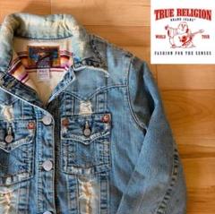 True Religion デニムジャケット　ダメージ Gジャン　 レディース 2025年最新】TRUE RELIGION レディース Gジャン・デニム