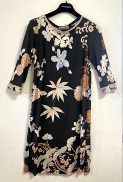 クリーニング済み美品！レオナール パリ　花柄 ロング ワンピース シルク　42 クリーニング済み美品！レオナール パリ 花柄 ロング ワンピース