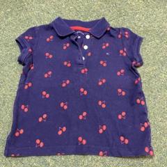 TOMMY HILFIGER チェリー柄ポロシャツ 2T