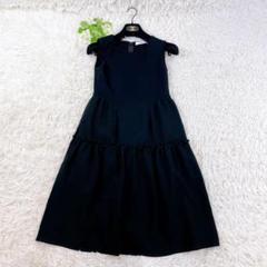 美品✨rene ニット ドッキングワンピース　ノースリーブ　ティアードワンピース