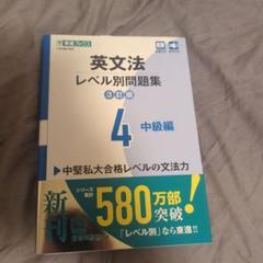 英文法レベル別問題集 4 中級編 英文法レベル別問題集4 中級編【3訂版】 (東進ブックス レベル別