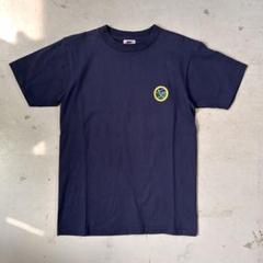 【ナイキ】Tシャツ USA製 ゴルフロゴ 刺繍 ネイビー Mサイズ