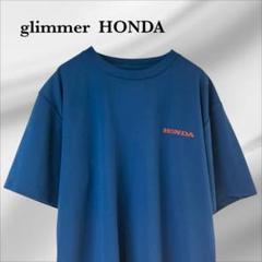 『グリマー』Tシャツ【M】ブルー HONDA 企業 ロゴ 速乾 ドライ 半袖