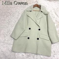 期間限定キャンペーン Mila owen✨23aw 人気完売 衿ストラップハーフ丈リバーコート ジャケット・アウター